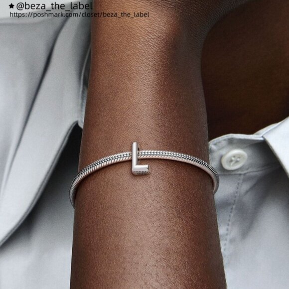 Pandora Letter L Alphabet Charm - Picture 2 of 2